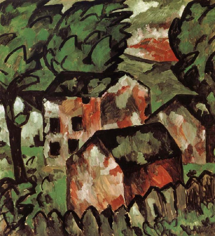 The red house in view, Kasimir Malevich